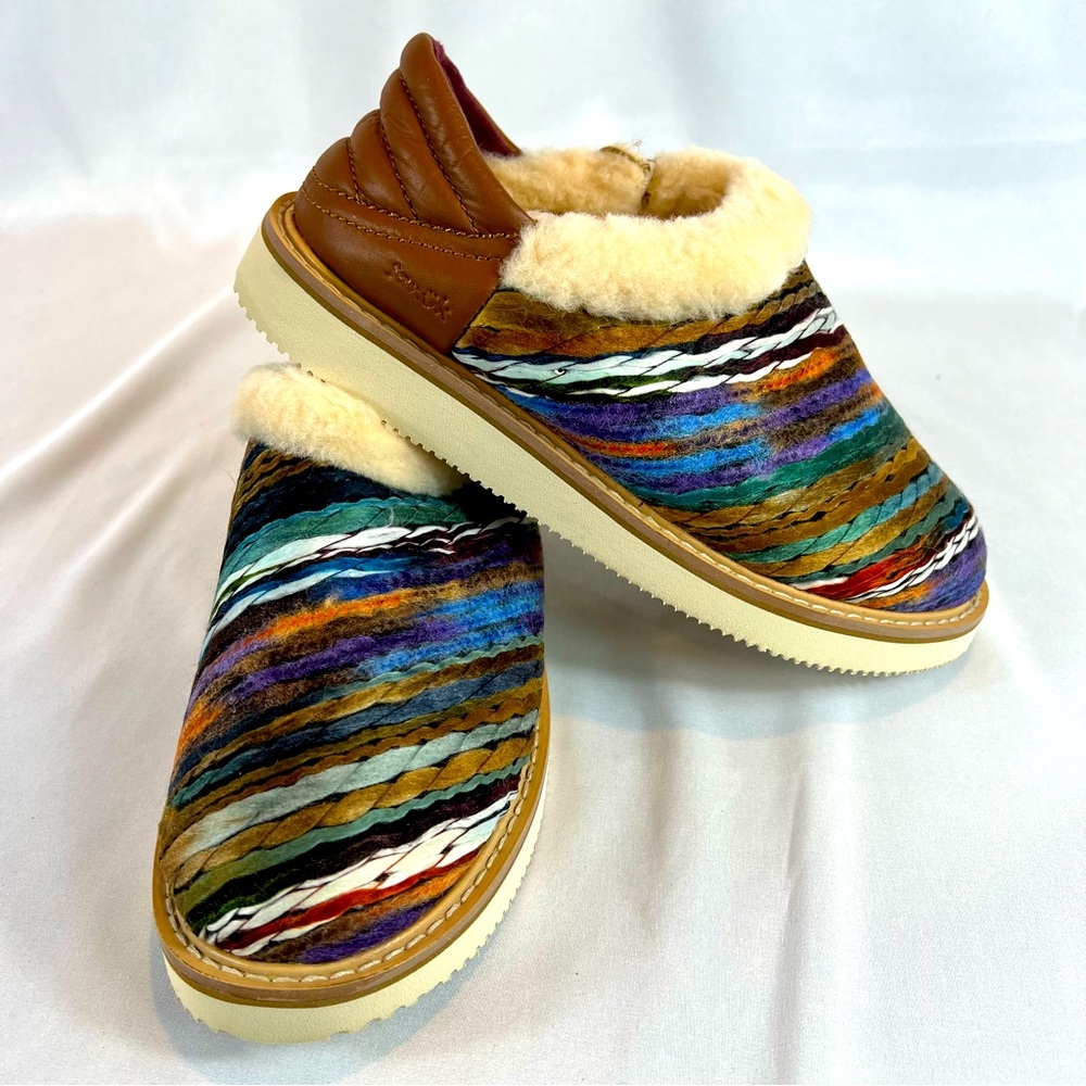 Sanuk Cozy Vibe Low SM Rad Yarn Women's Casual Slipper Shoe Multicolor Women’s 7